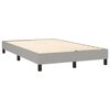 vidaXL Boxspringbettgestell Hellgrau 120x200 cm Stoff