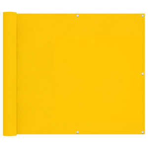 vidaXL Balkonsichtschutz 100 x 300 cm Oxford-Stoff Rechteckig Gelb