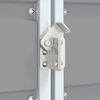 vidaXL M&uuml;lltonnenbox f&uuml;r 1 Tonne Grau 72x81x115 cm Stahl