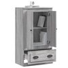 vidaXL Highboard Grau Sonoma 60x35,5x103,5 cm Holzwerkstoff