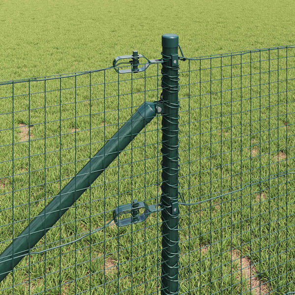 vidaXL Zaunpfosten Gr&uuml;n 100 x 0,8 m (25 x 25 mm Maschendraht)