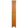 vidaXL B&uuml;cherregal 5 F&auml;cher 70x22x140 cm Massivholz Eiche