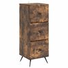 vidaXL Schubladenschrank Ger&auml;ucherte Eiche 33 x 34,5 x 90 cm