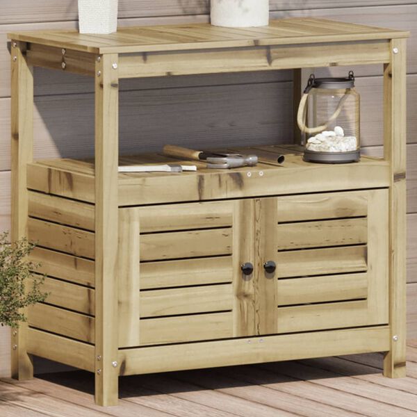 vidaXL Pflanztisch Ablagen 82,5x45x81 cm Impr&auml;gniertes Kiefernholz