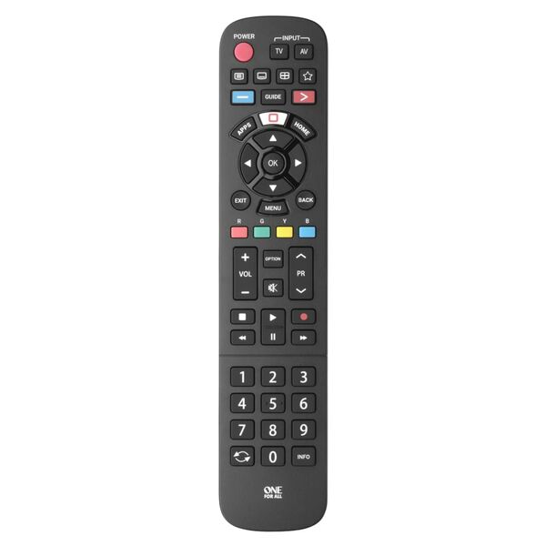 One For All TV-Ersatzfernbedienung Panasonic Schwarz