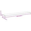 vidaXL Schweberegal Eichen-Optik 120x23,5x3,8 cm MDF