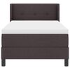 vidaXL Boxspringbett mit Matratze mit Matratze Dunkelbraun 90 x 200 cm