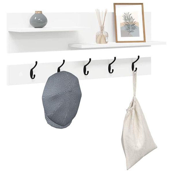 vidaXL Wandmontierter nachttisch Wei&szlig; 90 x 15 x 36 cm Holzwerkstoff