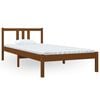 vidaXL Massivholzbett Honigbraun 90x200 cm