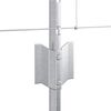 vidaXL Zaun mit Pfosten Silber 0,8 x 100 m Stahl