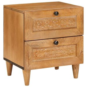 vidaXL Nachttisch Hellbraun 40 x 33 x 46 cm Massivholz Akazie