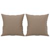 vidaXL 2-Sitzer-Sofa mit Zierkissen Cappuccino-Braun 120 cm Kunstleder