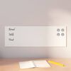 vidaXL Magnettafel Wandmontage Wei&szlig; 60x20 cm Hartglas