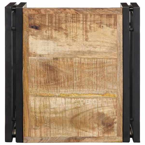 vidaXL Couchtisch 40x40x35 cm Raues Massivholz Mango