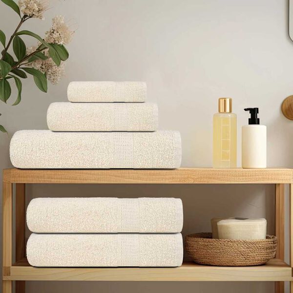 vidaXL Badet&uuml;cher FROGN 2 Stk. Creme 100x150 cm 360 g/m&sup2;