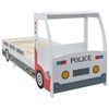 vidaXL Polizeiauto-Kinderbett mit Matratze 90x200 cm 7 Zone H3