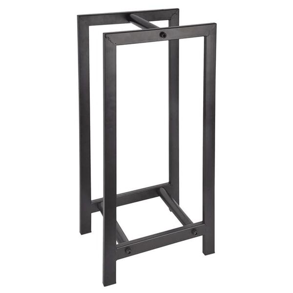 Esschert Design Holzregal und Kaminholzst&auml;nder Schwarz