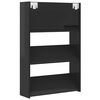 vidaXL Wand-Schuhschr&auml;nke 2 Stk. Hochglanz-Schwarz 60x18x90 cm