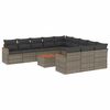 vidaXL Patio Sofa Set 11-Sitzer Grey