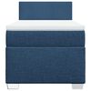 vidaXL Boxspringbett mit Matratze Blau 90x200 cm Stoff