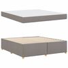 vidaXL Bettrahmen mit Matratze Taupe 180 x 200 cm Stoff