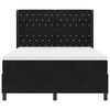 vidaXL Boxspringbett mit Matratze Schwarz 160 x 200 cm Samt