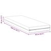 vidaXL Matratze Wei&szlig; 90 x 200 cm Taschenfeder