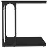 vidaXL Beistelltisch Schwarz 50x35x52 cm Holzwerkstoff