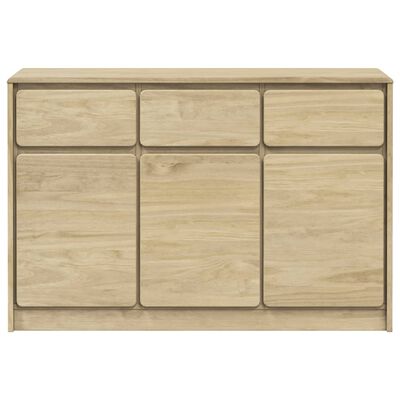 vidaXL Sideboard SAUDA Eiche-Optik 114x43x75,5 cm Kiefernholz