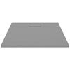vidaXL Duschwanne SMC Grau 100x80 cm