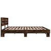 vidaXL Bettgestell R&auml;uchereiche 200x200 cm Holzwerkstoff und Metall