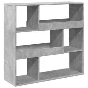 vidaXL B&uuml;cherregal/Raumteiler Betongrau 100x33x94,5 cm
