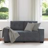 vidaXL Zweisitzer-Sofa Dunkelgrau 120 cm Samt