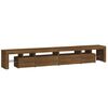 vidaXL TV-Schrank mit LED-Leuchten Braun Eichen-Optik 260x36,5x40 cm