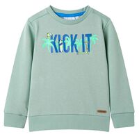 Kinder-Sweatshirt Helles Khaki 92