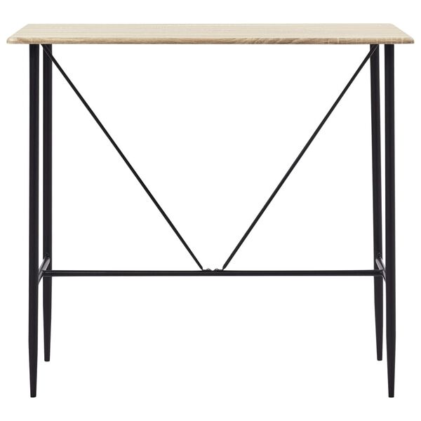 vidaXL 5-tlg. Bar-Set Kunststoff Schwarz