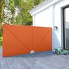 vidaXL Faltbarer Terrassen-Seitenf&auml;cher Terracotta-Rot 400&times;200 cm