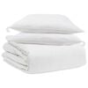 vidaXL Bettdecken Set mit Kissen 3 pcs Wei&szlig; Daunenfeder