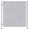 vidaXL Gartentor mit Schloss Silber 85 x 100 cm Edelstahl