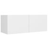 vidaXL 5-tlg. TV-Schrank-Set Wei&szlig; Holzwerkstoff