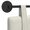 vidaXL H&auml;ngevorderseite Wandmontiert Creme 210 x 55 x 5 cm Samt