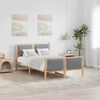 vidaXL Bettgestell Braun und hellgrau 120 x 200 cm Massivholz Kiefer