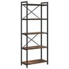 vidaXL B&uuml;cherregal 60 x 30 x 155 cm Holzwerkstoff Ger&auml;ucherte Eiche