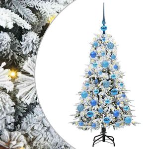 vidaXL K&uuml;nstlicher klappbarer Weihnachtsbaum Wei&szlig; 120 cm PE und PVC