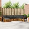 vidaXL Sofagarnituren 8 pcs Natur und Anthrazit Massivholz Akazie