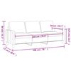 vidaXL 3-Sitzer-Sofa Braun 180 cm Samt