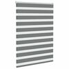 vidaXL Doppelrollo Dunkelgrau 115x100 cm Stoffbreite 110,9 cm Polyester