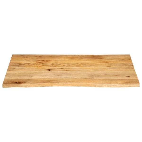 vidaXL Tischplatte mit Baumkante 110x80x3,8 cm Massivholz Mango