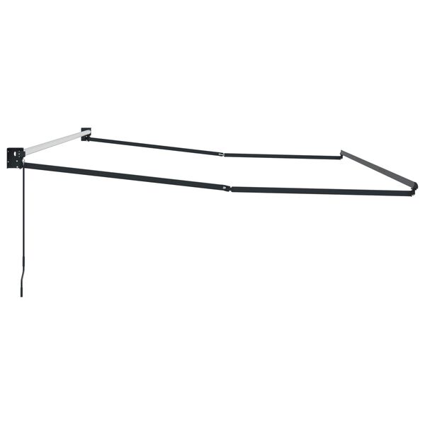 vidaXL Manueller ausziehbarer Sonnenschirmrahmen Anthrazit 4 x 2 m