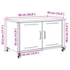 vidaXL TV-Schrank Wei&szlig; 68x39x43,5 cm Kaltgewalzter Stahl